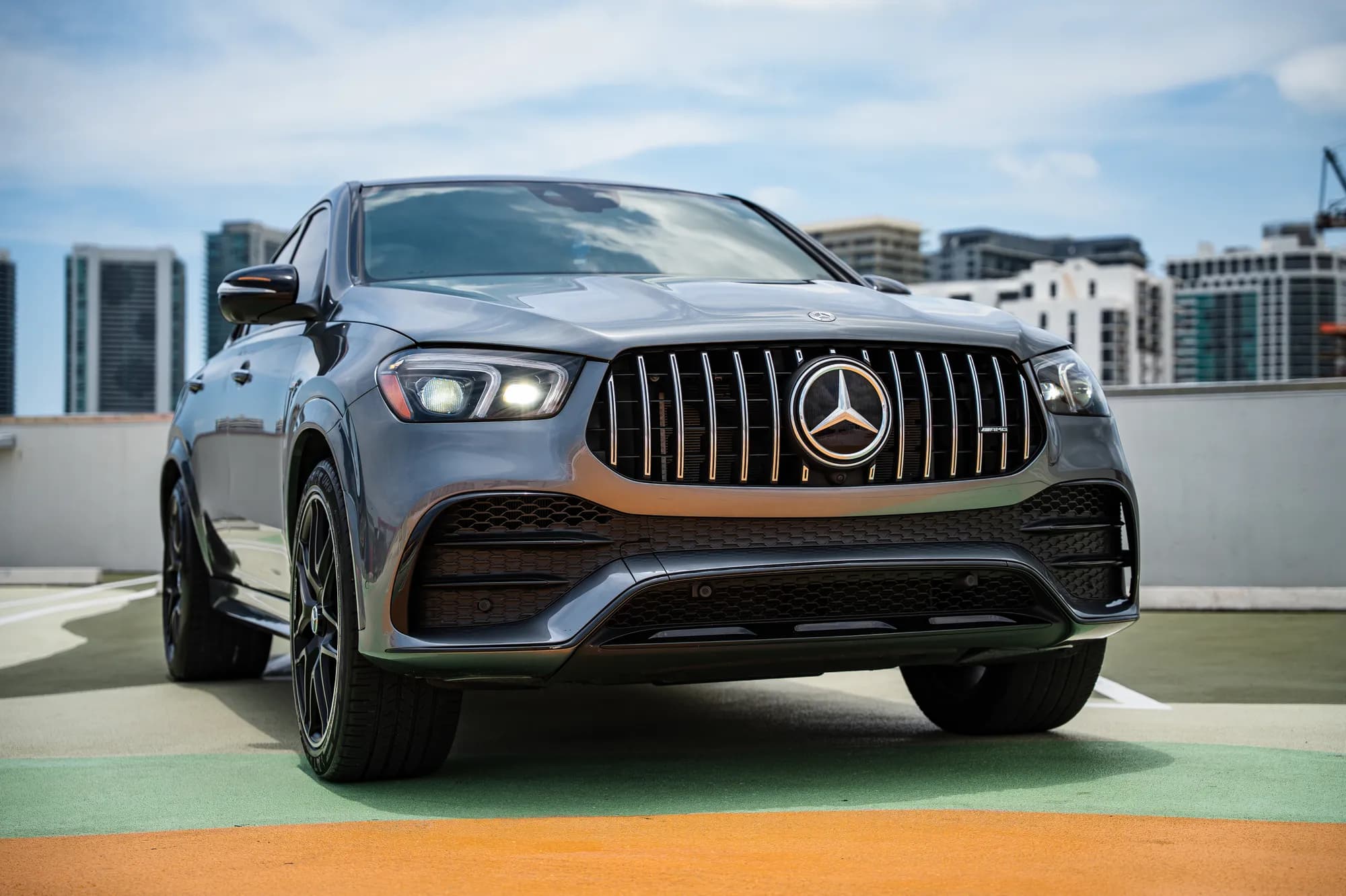Mercedes-AMG GLE 53 Coupe — low front three-quarter