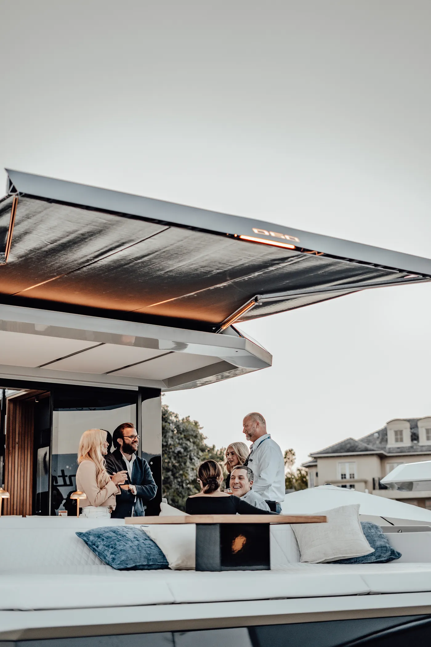 De Antonio — lounge and social seating aboard