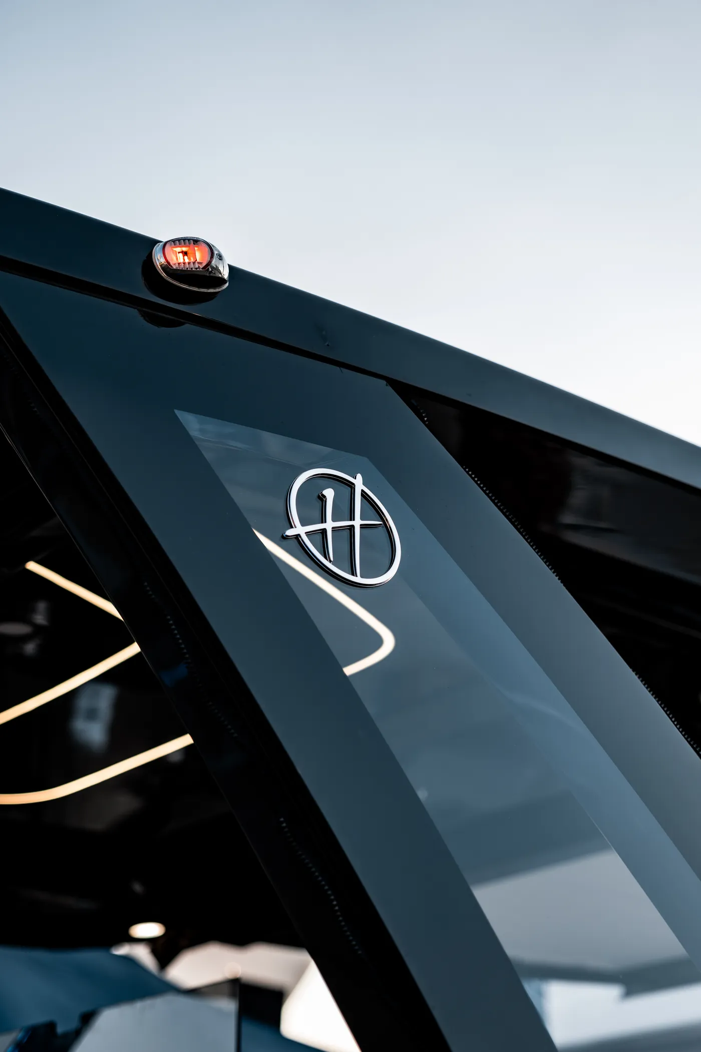 Hanover — monogram detail on the hull