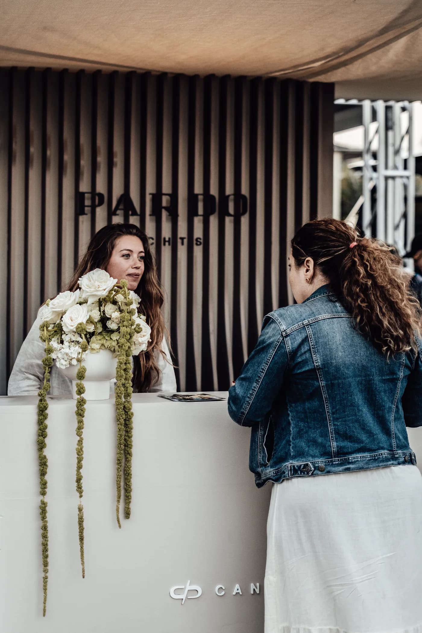 The Pardo Yachts stand at the show