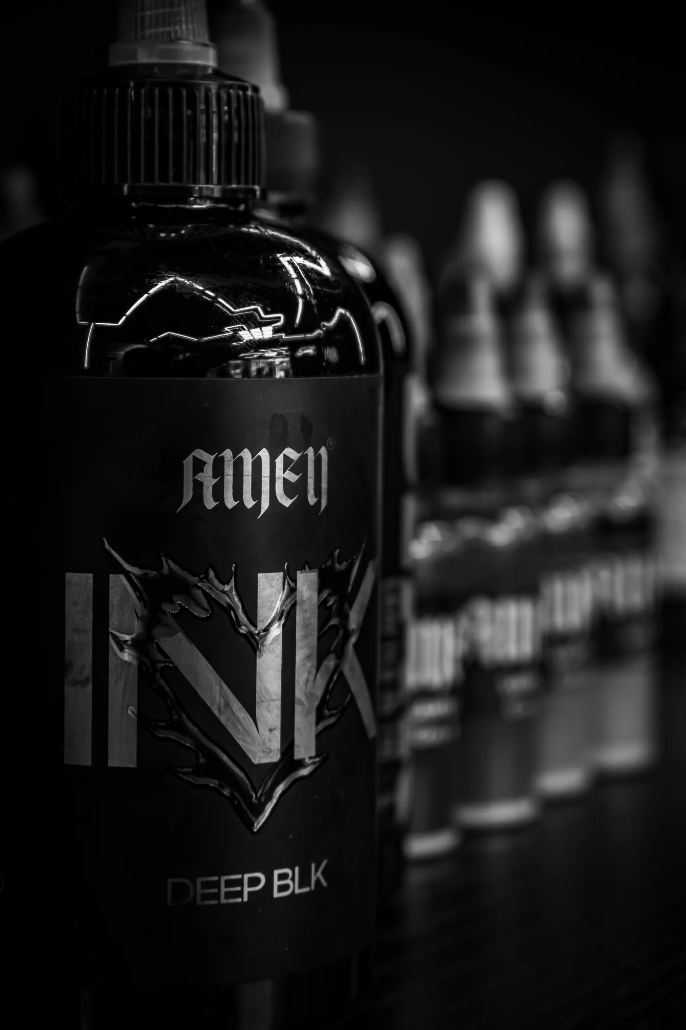 A bottle of Amen ink