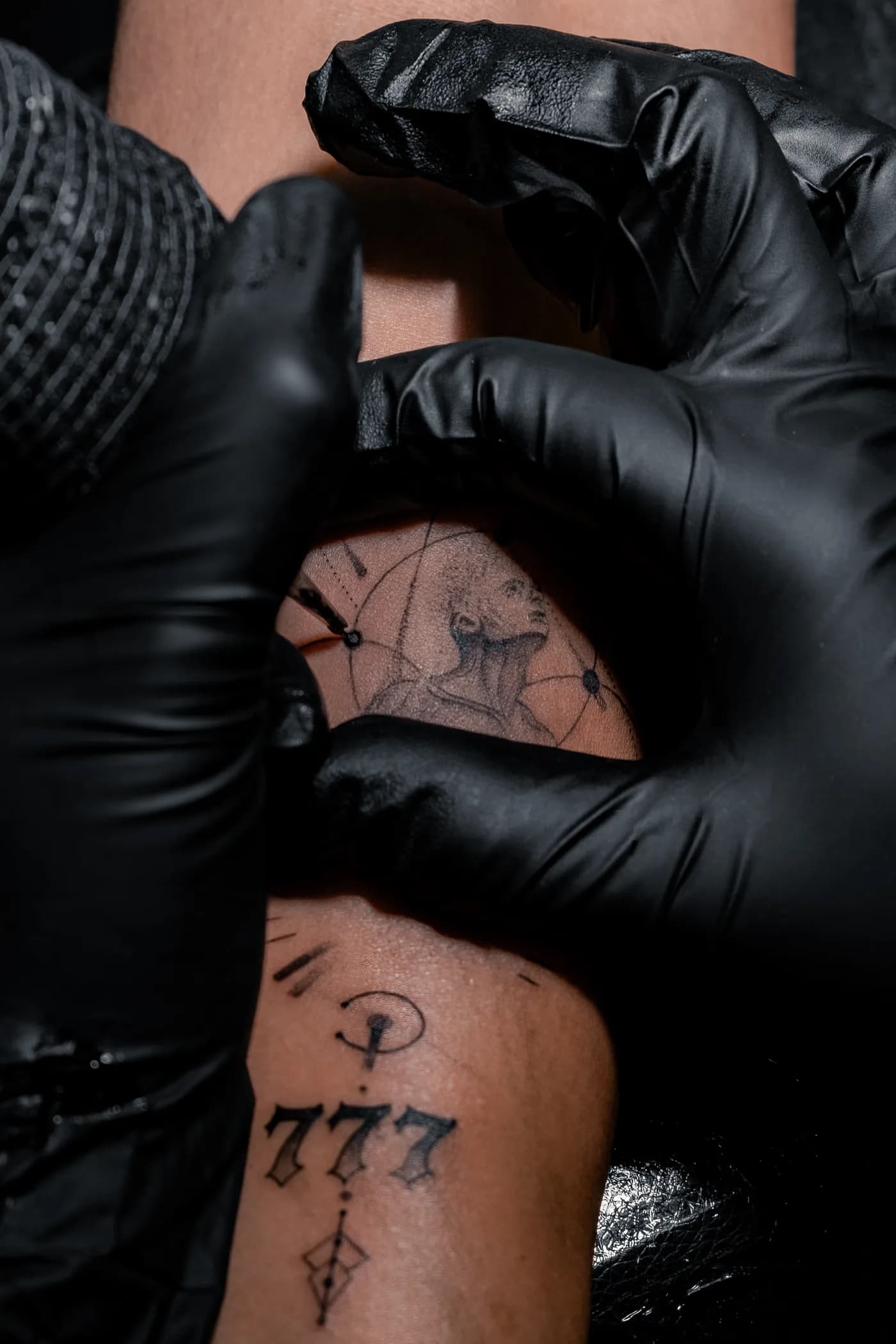 Melissa at work over the forearm