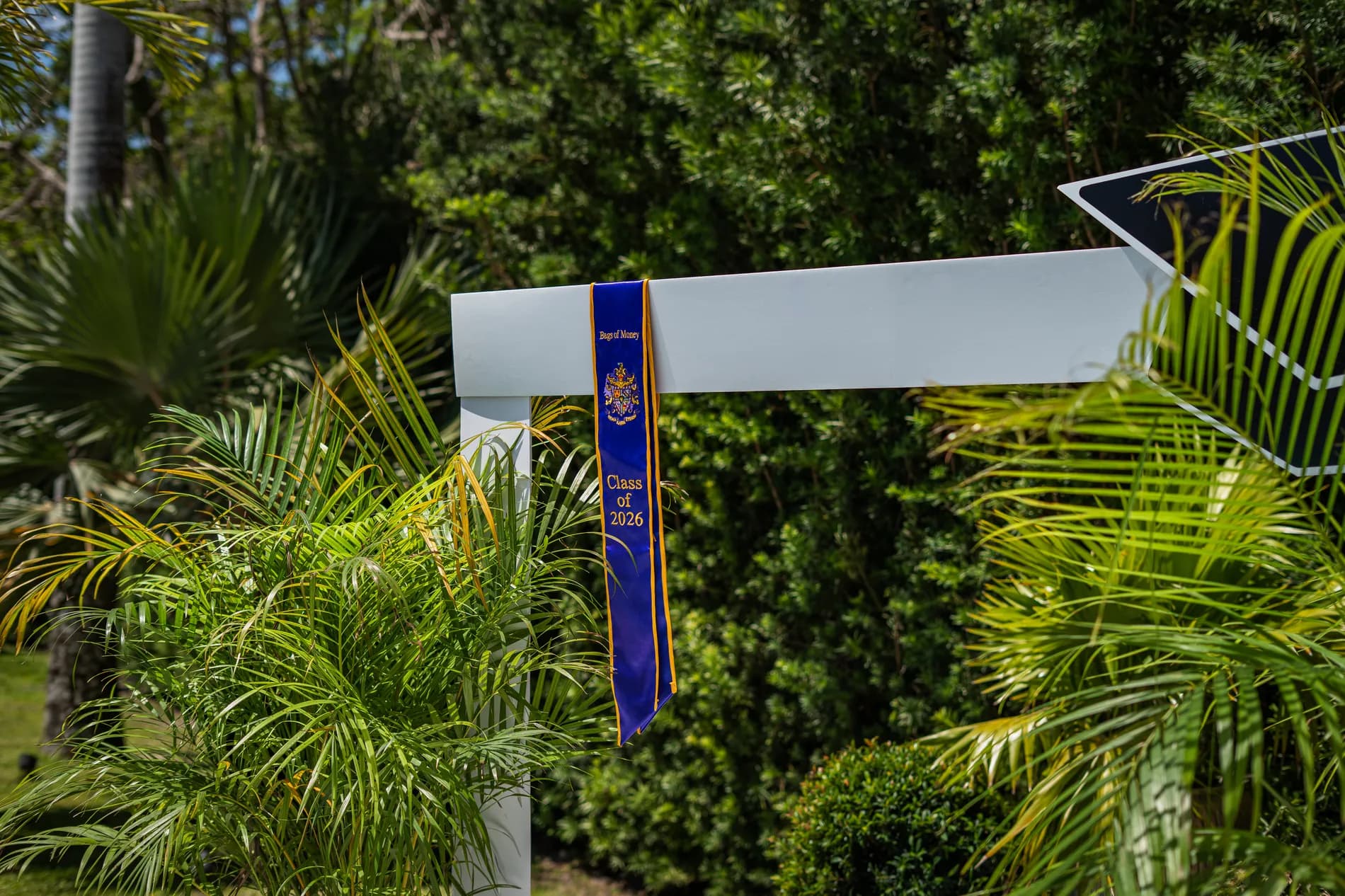 The stole installed over the entrance