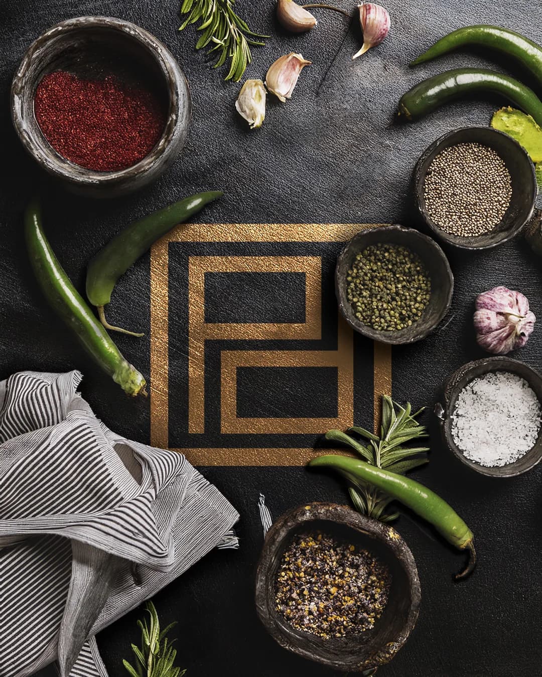 The Playa mark among Mediterranean spices