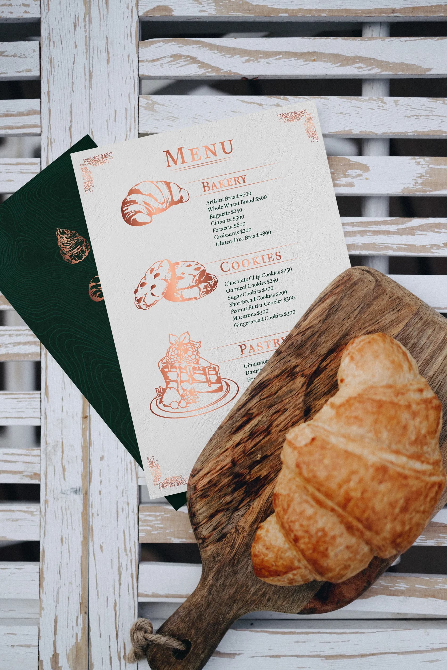 The Syrah bakery menu