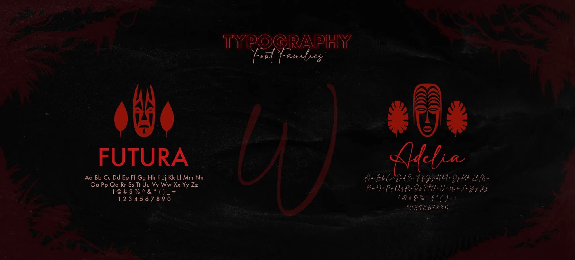 Brand typography — the Futura and Adelia typefaces