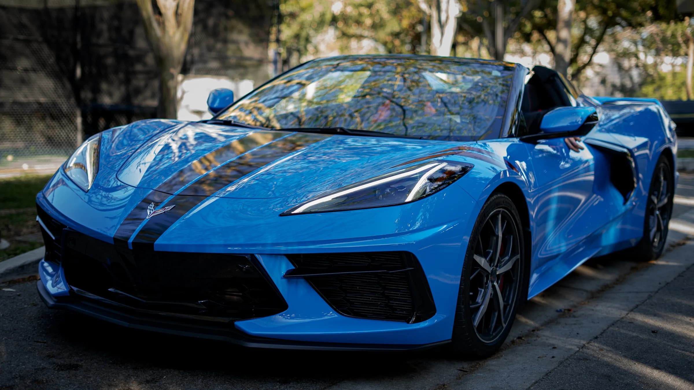 Apex Rentals — Chevrolet Corvette Stingray, front three-quarter in Miami